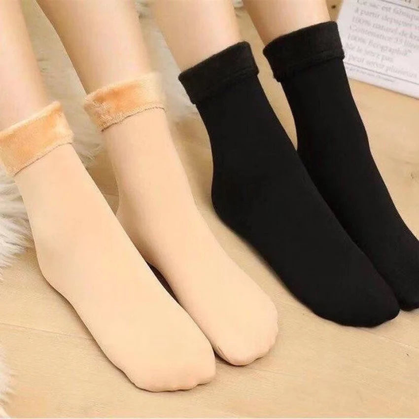 3 Pair/Lot Branded Winter Warm Fleece Thermal Socks